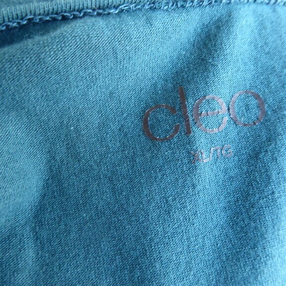 DressyTeal Jersey Top, Size XL - Picture 3 of 3